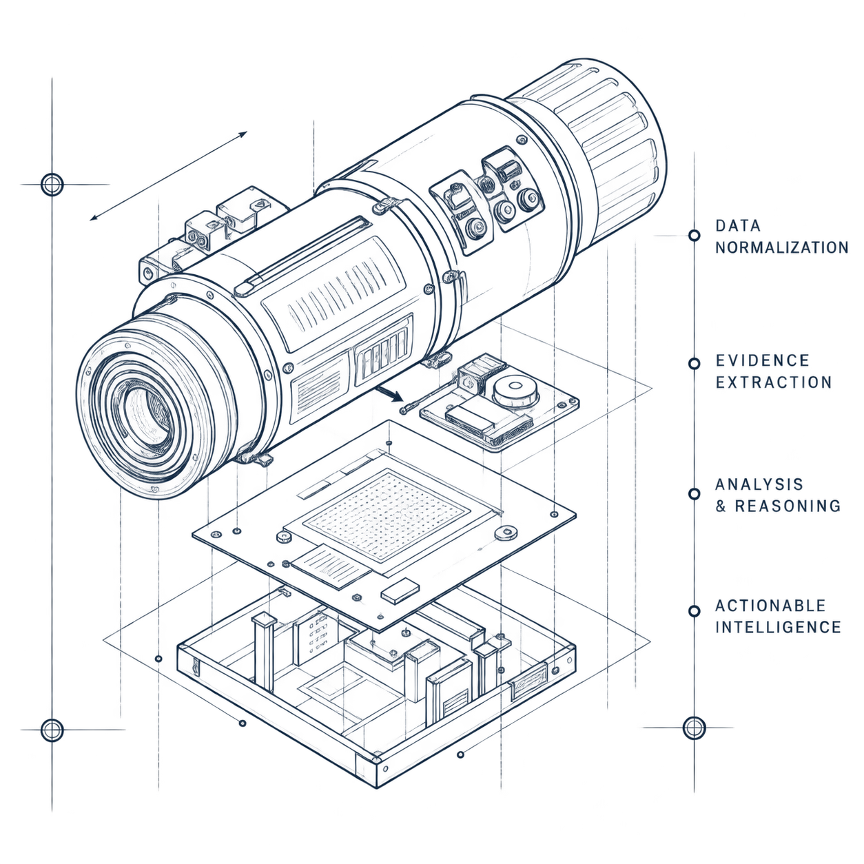 Intelligence Engine blueprint illustration