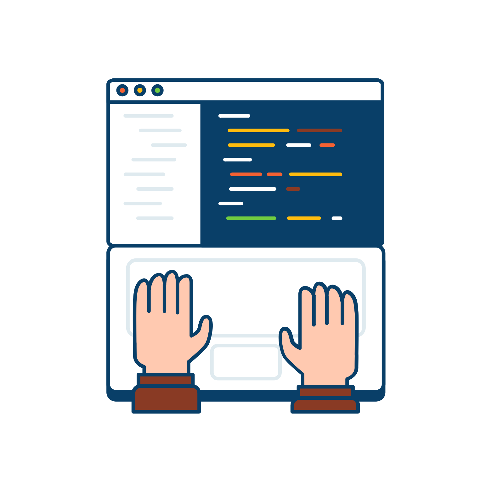 software coding svg illustration