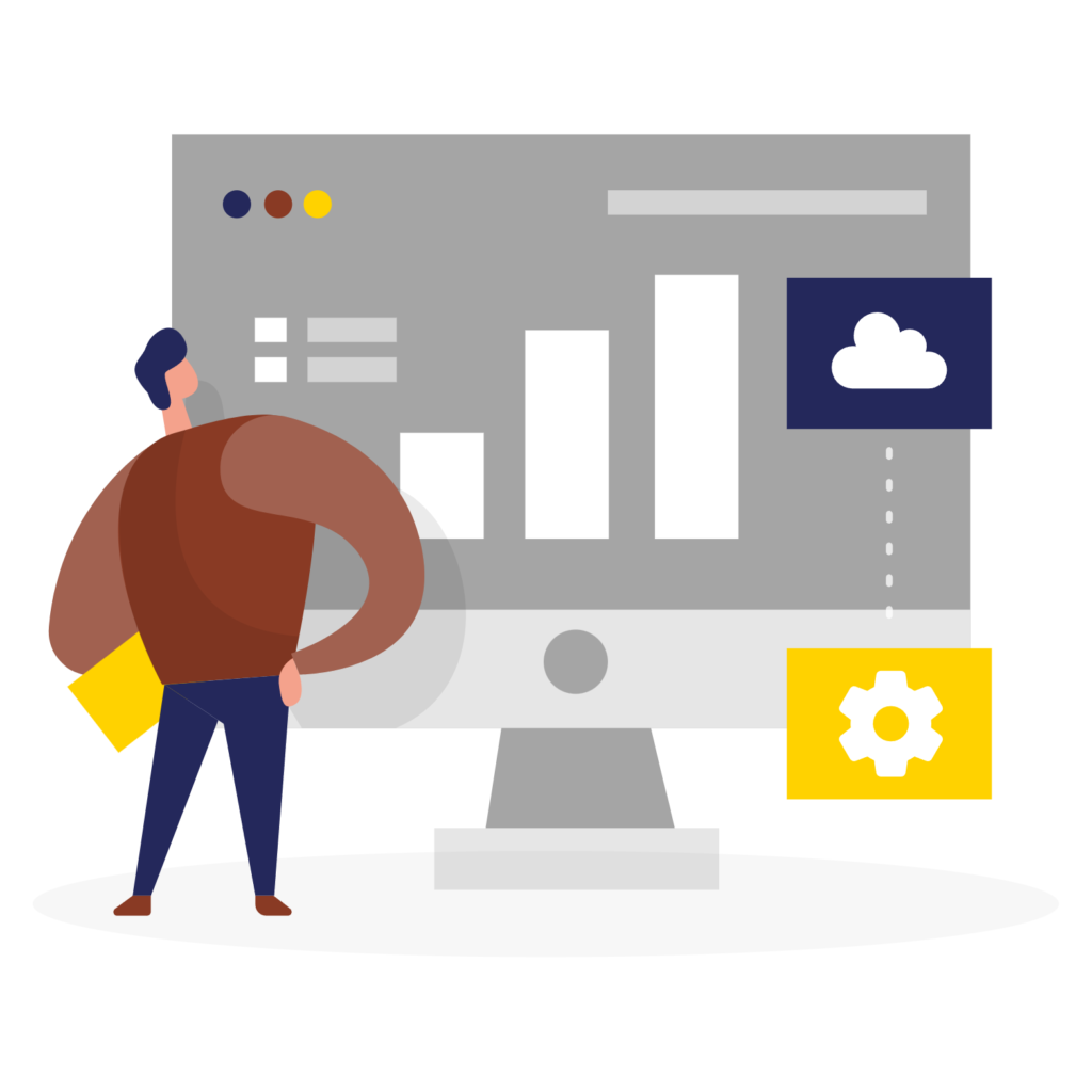 data processing svg illustration