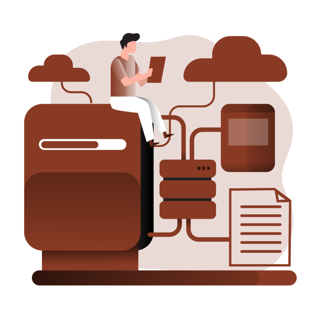 data processing svg illustration