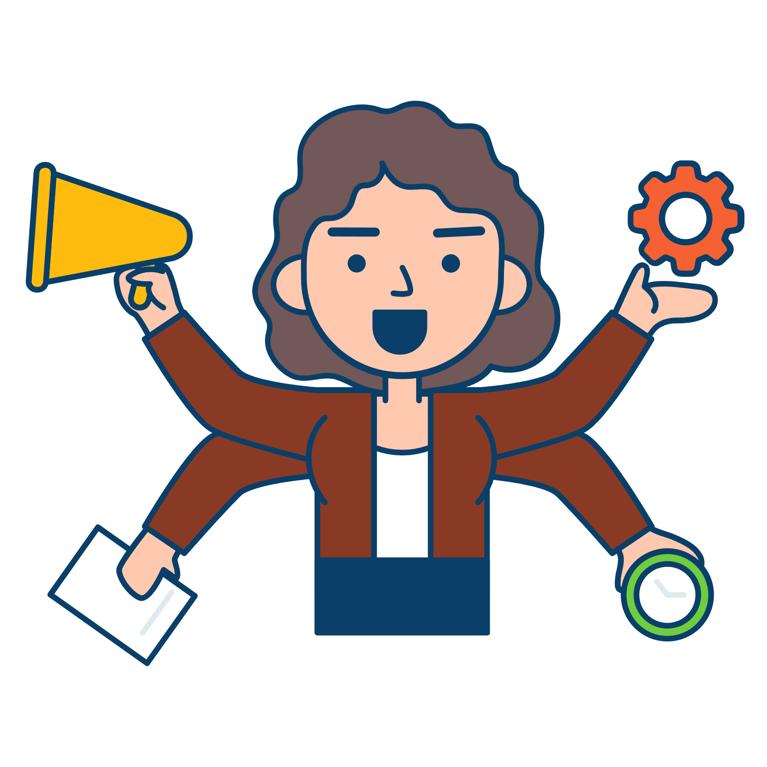 product manager svg illustration